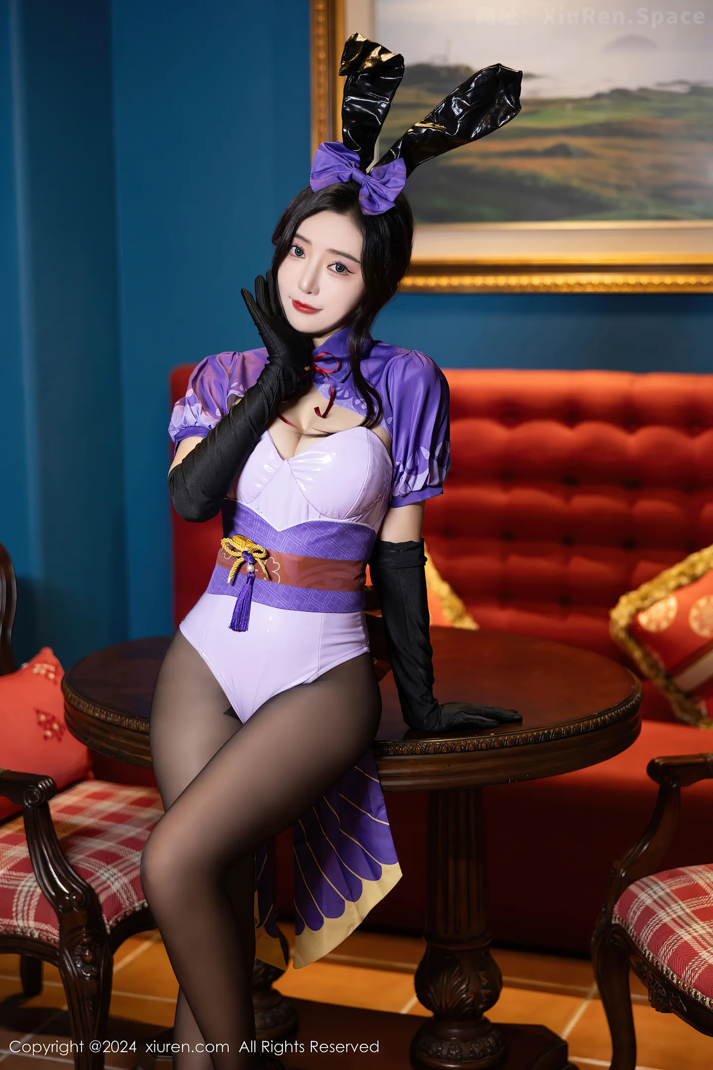 图片[5]-[XiuRen秀人网]VOL.8562 女神王馨瑶yanni性感紫色内衣配超薄黑丝秀完美身材迷人诱惑写真81P-秀人网官方网站